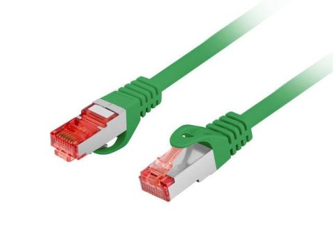 Patchcord Lanberg S/FTP kat.6 1m LSZH CU fluke passed zielony LANBERG