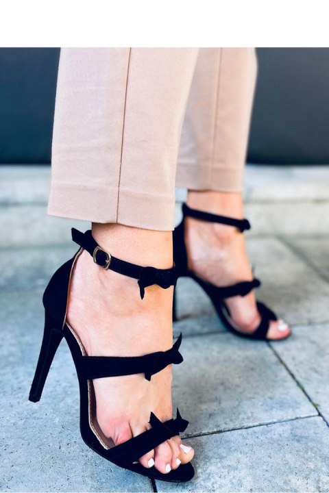 Sandałki na szpilce CELESTIA BLACK - Inello Inello