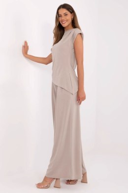 Spodnie Komplet Model DHJ-KMPL-20757.85 Dark Beige - Italy Moda Italy Moda