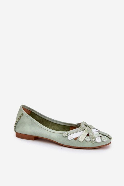 Baleriny Model Maciejka 01358-50 Mint - Step in style Step in style