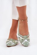 Baleriny Model Maciejka 01358-50 Mint - Step in style Step in style