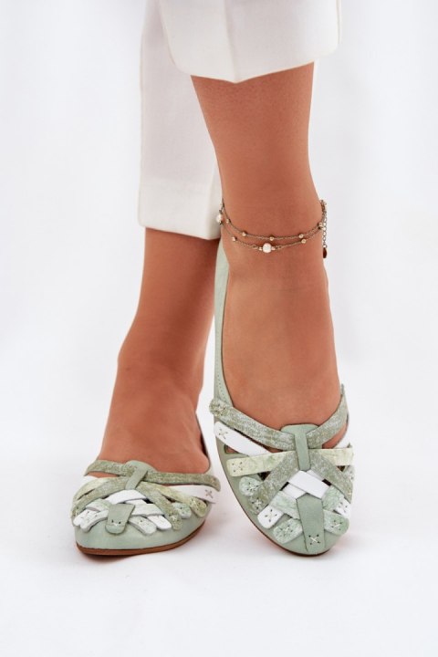 Baleriny Model Maciejka 01358-50 Mint - Step in style Step in style