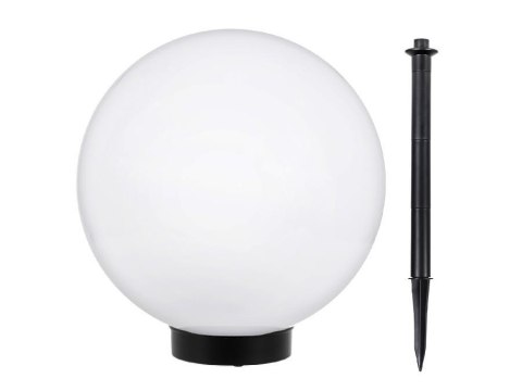 Lampa solarna GreenBlue GB166 wolnostojaca ogrodowa kula 25x25x58cm, bialy LED Greenblue Lampa solarna GreenBlue GB166 wolnostojaca ogrodowa kula 25x25x58cm, bialy LED Greenblue