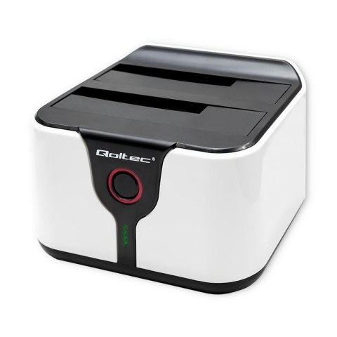 Stacja dokująca Qoltec do dysków HDD SSD 2.5" 3.5" | SATA III | USB 3.0 | Super speed 5Gb/s | z funkcją klonowania offline Qoltec