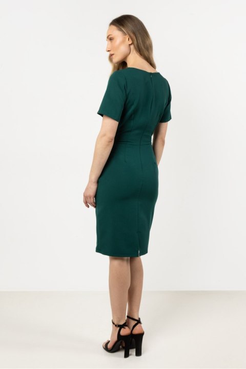 Sukienka Model A710 Bottle Green - awama Awama Sukienka Model A710 Bottle Green - awama Awama