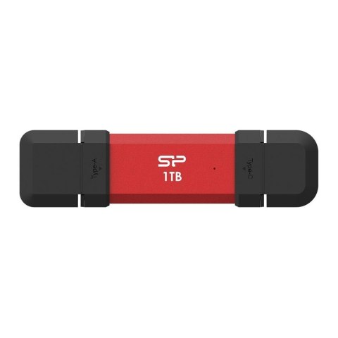 Dysk zewnętrzny SSD Silicon Power DS72 1TB USB-A USB-C (1050/850 MB/s) czerwony Silicon Power Dysk zewnętrzny SSD Silicon Power DS72 1TB USB-A USB-C (1050/850 MB/s) czerwony Silicon Power
