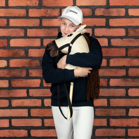 Hobby Horse Skippi A3 - Biszkopt - Jasny beż i brąz - kantar i wodze Hobby Horse Skippi A3 - Biszkopt - Jasny beż i brąz - kantar i wodze