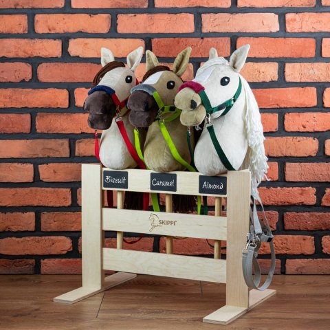 Hobby Horse Skippi A3 - Karmel - Beżowy - kantar i wodze w zestawie Hobby Horse Skippi A3 - Karmel - Beżowy - kantar i wodze w zestawie