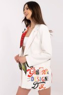 Marynarka Model DHJ-MA-18525-33.18 Ecru - Italy Moda Italy Moda