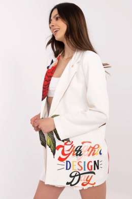Marynarka Model DHJ-MA-18525-33.18 Ecru - Italy Moda Italy Moda