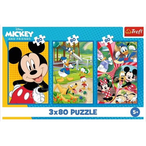Puzzle - 3x80 - Ekipa Myszki Miki - Trefl 34887 Trefl Puzzle Puzzle - 3x80 - Ekipa Myszki Miki - Trefl 34887 Trefl Puzzle
