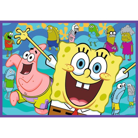 Puzzle - 4x250 - Szalony świat Sponge Boba - Trefl 13342 Trefl Puzzle Puzzle - 4x250 - Szalony świat Sponge Boba - Trefl 13342 Trefl Puzzle