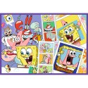 Puzzle - 4x250 - Szalony świat Sponge Boba - Trefl 13342 Trefl Puzzle