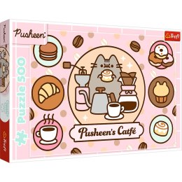 Puzzle - 500 - Pusheen w kawiarni - Trefl 37528 Trefl Puzzle