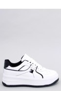 Sneakersy na koturnie HOLMES WHITE/BLACK - Inello Inello