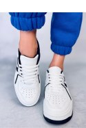 Sneakersy na koturnie HOLMES WHITE/BLACK - Inello Inello