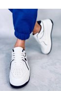 Sneakersy na koturnie HOLMES WHITE/BLACK - Inello Inello