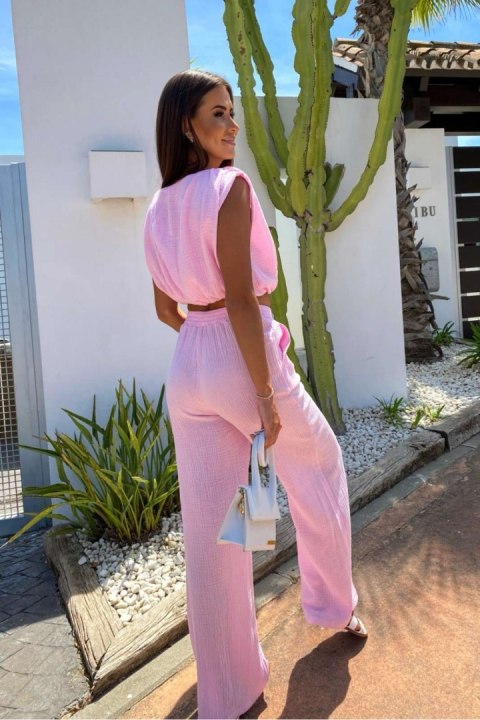 Spodnie Komplet Model Nicol 261795321 Pink - LaBalancia LaBalancia Spodnie Komplet Model Nicol 261795321 Pink - LaBalancia LaBalancia