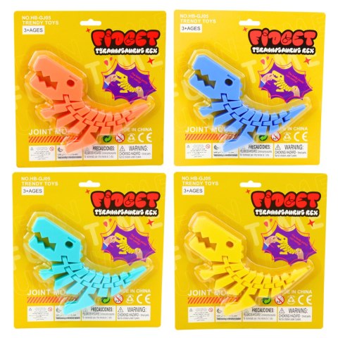 Dinozaur Puzzle Fidget 3D Układanka Elastyczny Do Wyginania Mix LEAN TOYS Dinozaur Puzzle Fidget 3D Układanka Elastyczny Do Wyginania Mix LEAN TOYS
