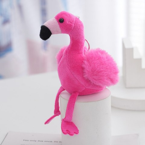 Flaming Pluszowy Brelok Puszysty Ozdoba Różowy 12cm LEAN TOYS Flaming Pluszowy Brelok Puszysty Ozdoba Różowy 12cm LEAN TOYS
