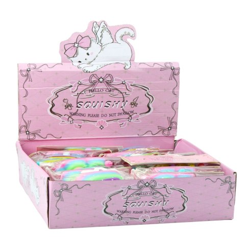 Gniotek Kocia Łapka Zabawka Antystresowa Sensoryczna Squishy XXL Niebieska Różowa LEAN TOYS