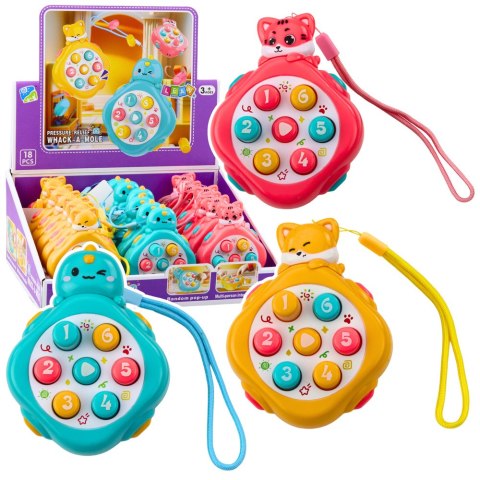 Mini Whack-A-Mole Gra Zręcznościowa Zwierzęta Liczby Kolorowe Mix LEAN TOYS Mini Whack-A-Mole Gra Zręcznościowa Zwierzęta Liczby Kolorowe Mix LEAN TOYS