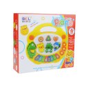 Pianinko Muzyczne Intarktywne Dla Dzieci Dźwięki Zwierząt Melodie LEAN Toys