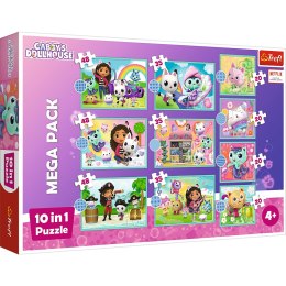 Puzzle - 10w1 - W świecie Gabi - Koci Domek Gabi - Trefl 96003 Trefl Puzzle