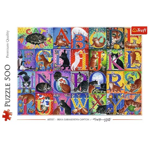 Puzzle - 500 - Koci alfabet - Trefl 37527 Trefl Puzzle Puzzle - 500 - Koci alfabet - Trefl 37527 Trefl Puzzle