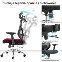 Fotel biurowy ergonomiczny Rosa bordowy ANGEL ANGEL