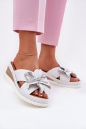 Sandał Klapki Model Artiker 54C0538 White/Silver - Step in style Step in style