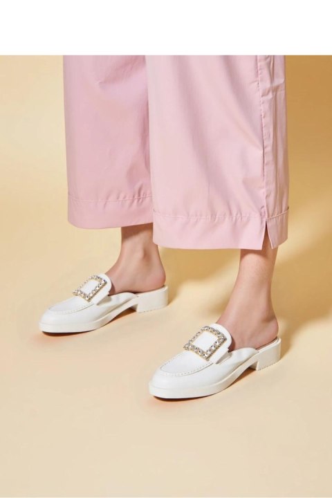 Sandał Klapki Model Elowen 2527-2 White - Inello Inello Sandał Klapki Model Elowen 2527-2 White - Inello Inello