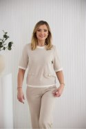 Bluzka Model M427 Jodełka/Beige - La Aurora La Aurora