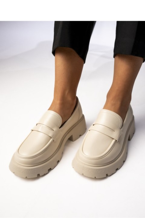 Damskie Mokasyny VIA GIULIA BEIGE - Inello Inello Damskie Mokasyny VIA GIULIA BEIGE - Inello Inello