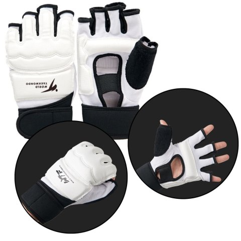 Rękawiczki Sportowe Do Taekwondo Etui Białe Rozmiar XS LEAN