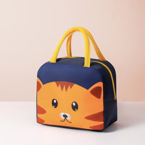 Torba Termiczna Izolacyjna Śniadaniowa Lunch Bag Kot Granatowa 23cm LEAN Torba Termiczna Izolacyjna Śniadaniowa Lunch Bag Kot Granatowa 23cm LEAN