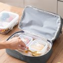 Torba Termiczna Izolacyjna Śniadaniowa Pas z Regulacją Szara 27cm LEAN