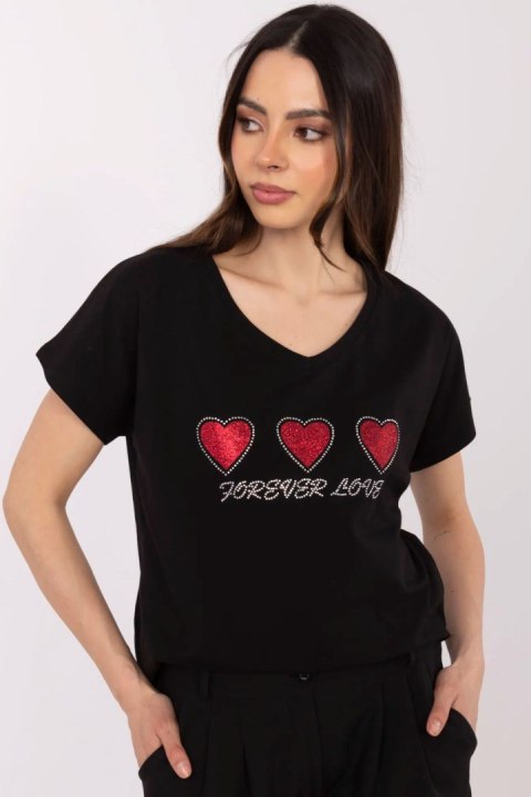 Tshirt Damski Model CLM-TS-1708.83 Black - Factory Price Factory Price Tshirt Damski Model CLM-TS-1708.83 Black - Factory Price Factory Price