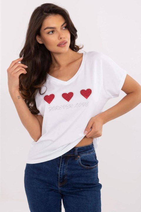 Tshirt Damski Model CLM-TS-1708.83 White - Factory Price Factory Price Tshirt Damski Model CLM-TS-1708.83 White - Factory Price Factory Price