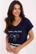 Tshirt Damski Model CLM-TS-1727.90 Navy - Factory Price Factory Price