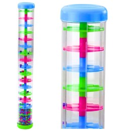 Duża Tuba Sensoryczna Deszczownica Grzechotka Kolorowe Kulki 40cm LEAN TOYS