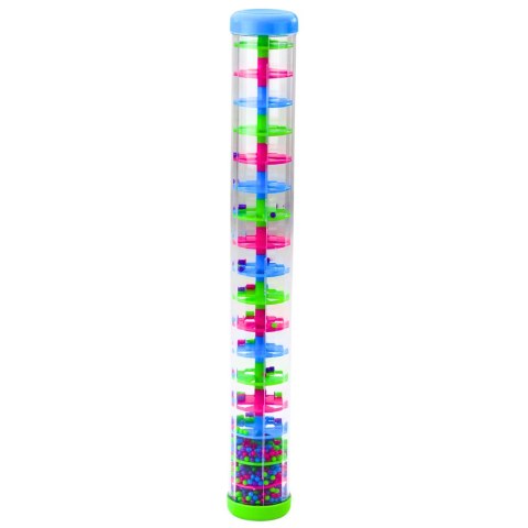 Duża Tuba Sensoryczna Deszczownica Grzechotka Kolorowe Kulki 40cm LEAN TOYS Duża Tuba Sensoryczna Deszczownica Grzechotka Kolorowe Kulki 40cm LEAN TOYS