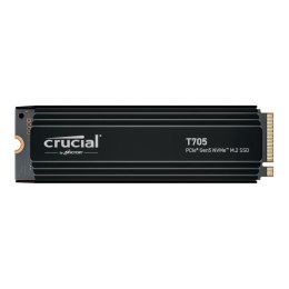 Dysk SSD Crucial T705 1TB M.2 PCIe 5.0 x4 NVMe 2.0 2280 (13600/10200MB/s) z radiatorem Crucial