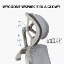 Fotel ergonomiczny ANGEL biurowy obrotowy Spino szary ANGEL