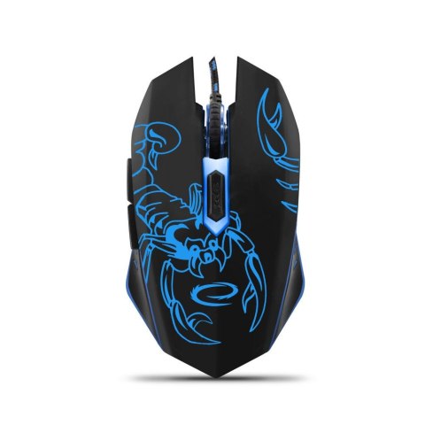 Mysz przewodowa Esperanza MX203 Scorpio optyczna Gaming 6D USB czarno-niebieska ESPERANZA Mysz przewodowa Esperanza MX203 Scorpio optyczna Gaming 6D USB czarno-niebieska ESPERANZA