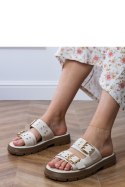 Sandał Klapki Model Liluna DFY-9 Beige - PRIMO PRIMO