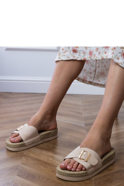 Sandał Klapki Model Umsa LOLO27 Beige - PRIMO PRIMO
