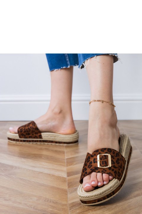Sandał Klapki Model Umsa LOLO27 Panterka - PRIMO PRIMO Sandał Klapki Model Umsa LOLO27 Panterka - PRIMO PRIMO