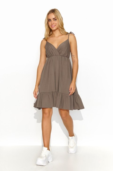 Sukienka Model M818 Brown - Makadamia Makadamia