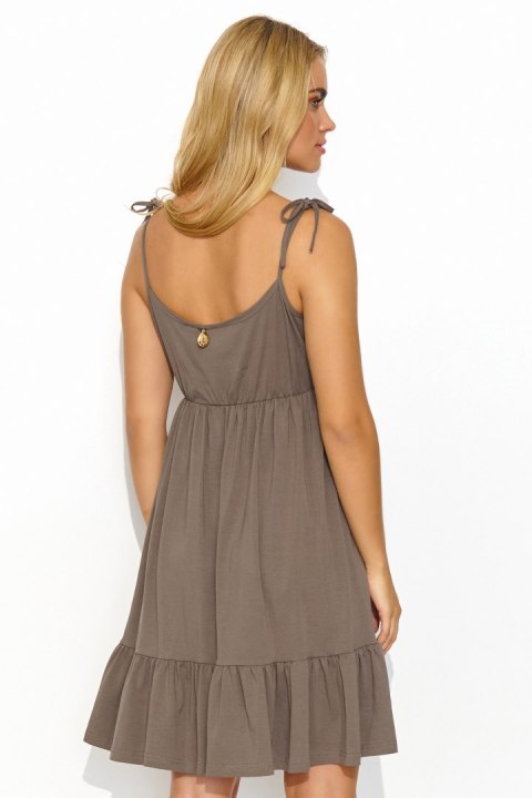 Sukienka Model M818 Brown - Makadamia Makadamia